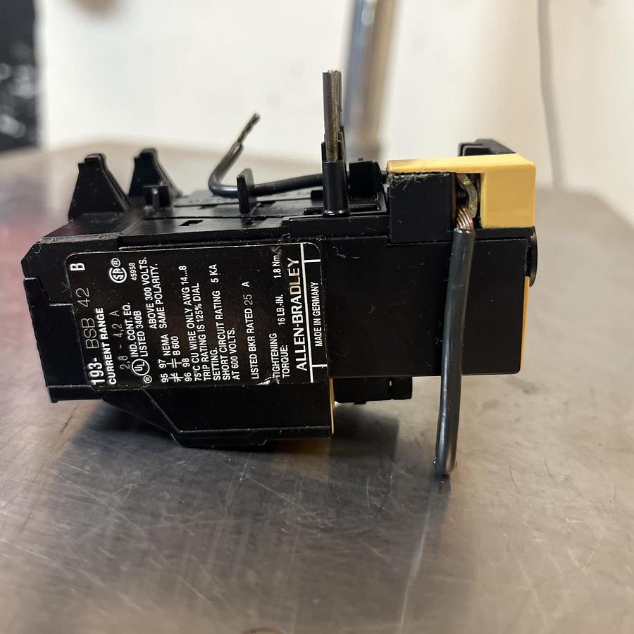 Used ALLEN BRADLEY,193-BSB-42,SER B OVERLOAD 2.8-34.2A