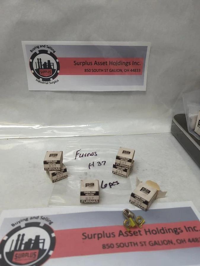 Used FURNAS,H37,OVERLOAD HEATER ELEMENT LOT OF 6 NOS
