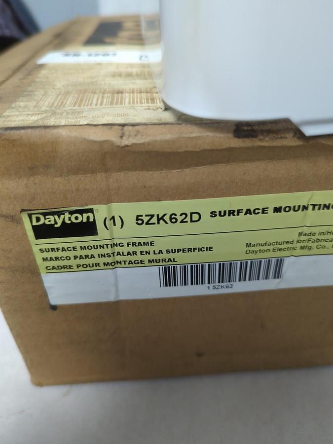 DAYTON,5ZK62D,SURFACE MOUNTING FRAME NOS