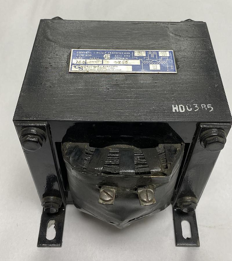 GS,Y750,HEAVY DUTY CONTROL CIRCUIT TRANSFORMER 750 KVA NOS