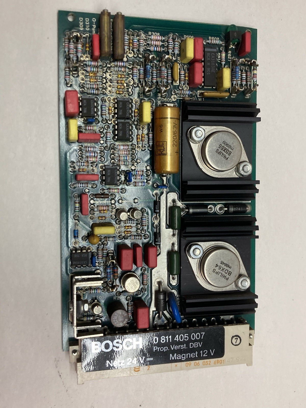 Used Bosch,0-811-405-007,Circuit Board Netz 24V Magnet 12V