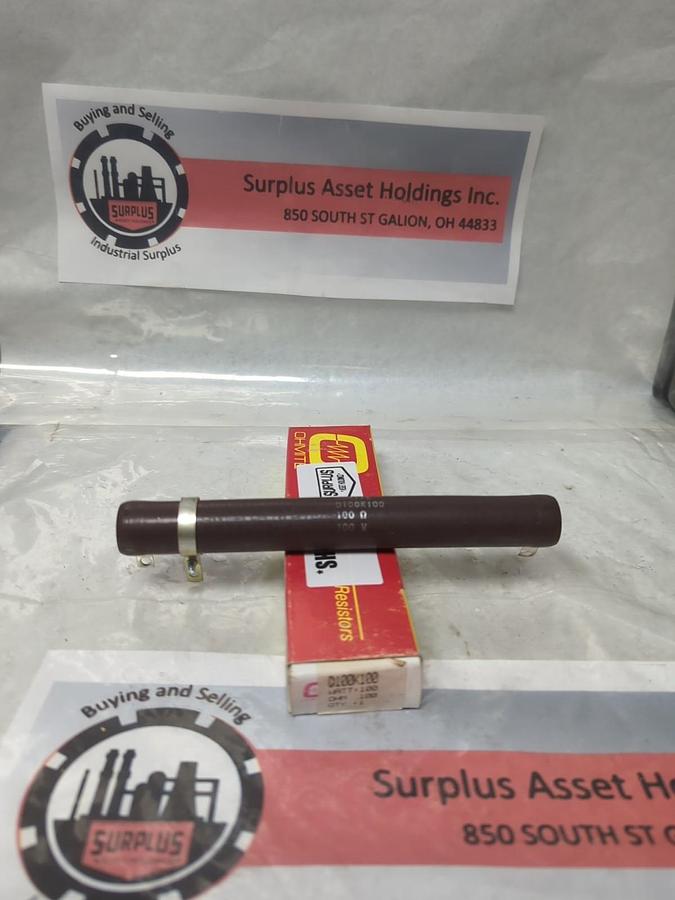 OHMITE,D100K100,RESISTOR 100 OHM 100 WATT NOS