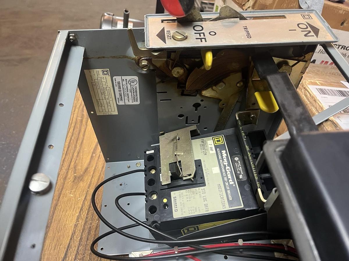 Used SQUARE D,MODEL 5,SIZE 1 MCC 8536SCO3 STARTER BUCKET 7A FAP3600712M BREAKER