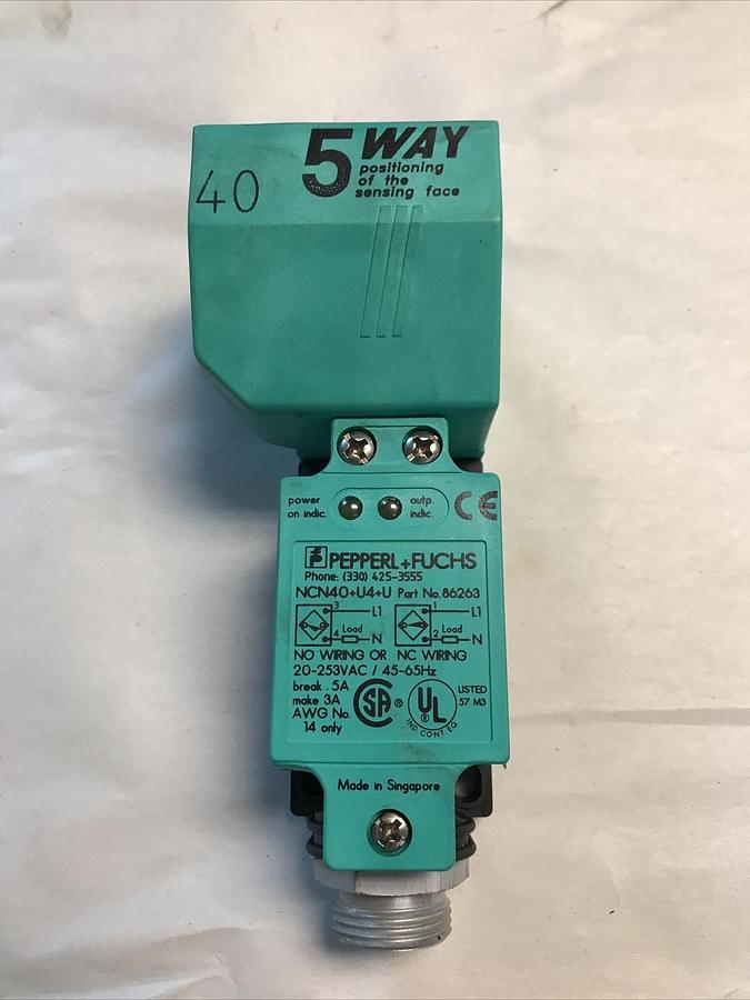 Pepper L Fuchs,NCN40-U4-U,Proximity Sensor 86263
