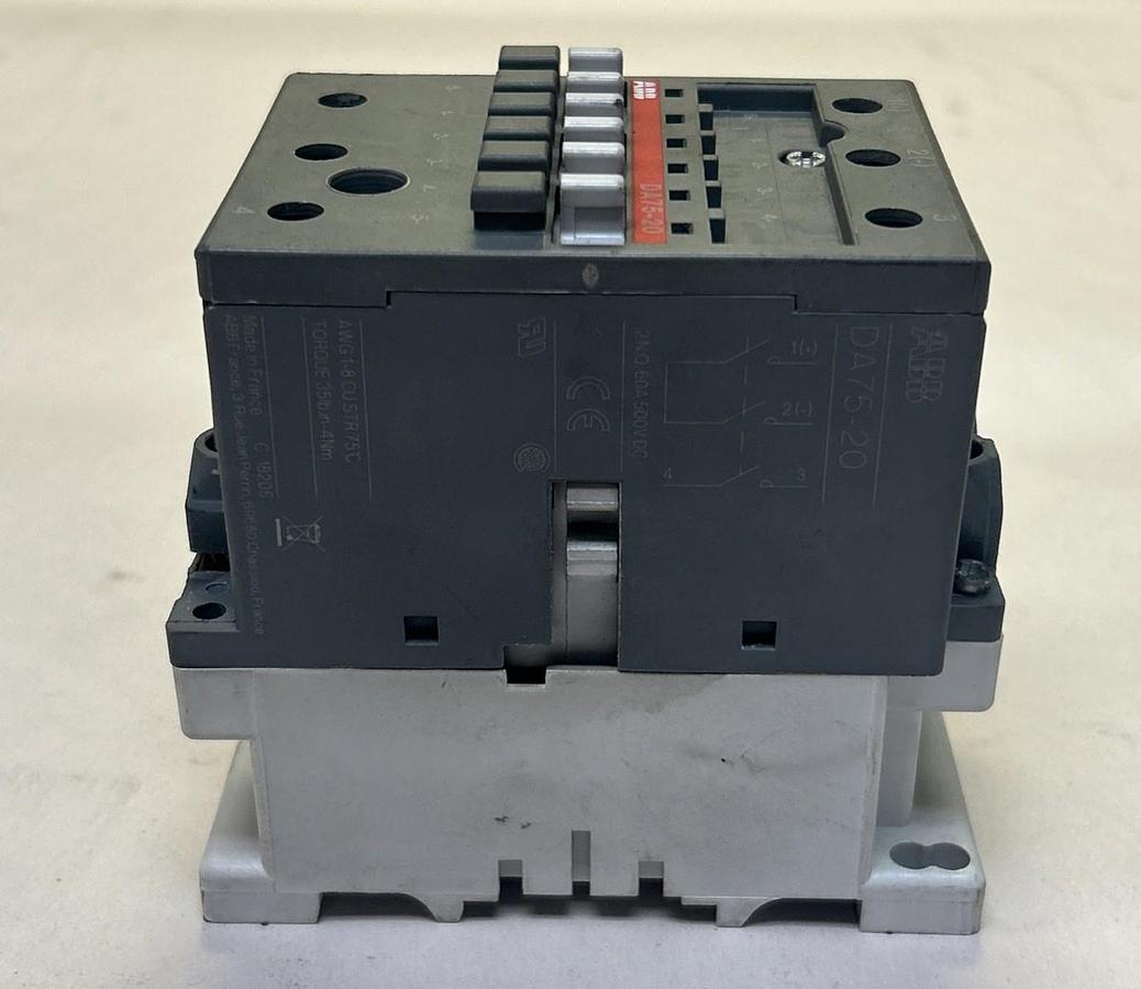 Used ABB,DA75-20,CONTACTOR 60A 500VDC