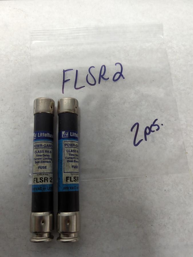 Used LITTELFUSE,FLSR-2,TIME-DELAY 2 AMP FUSE LOT OF 2 PRE-OWNED