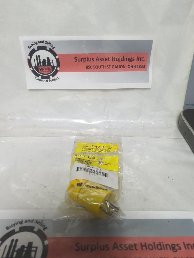 WOODHEAD,1447,PLUG SUPER SAFEWAY NEMA 5-15P 15A 125V NOS