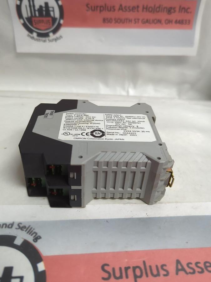 Used OMRON,F3SX-NR,SAFETY CONTROLLER 24V DC PRE-OWNED