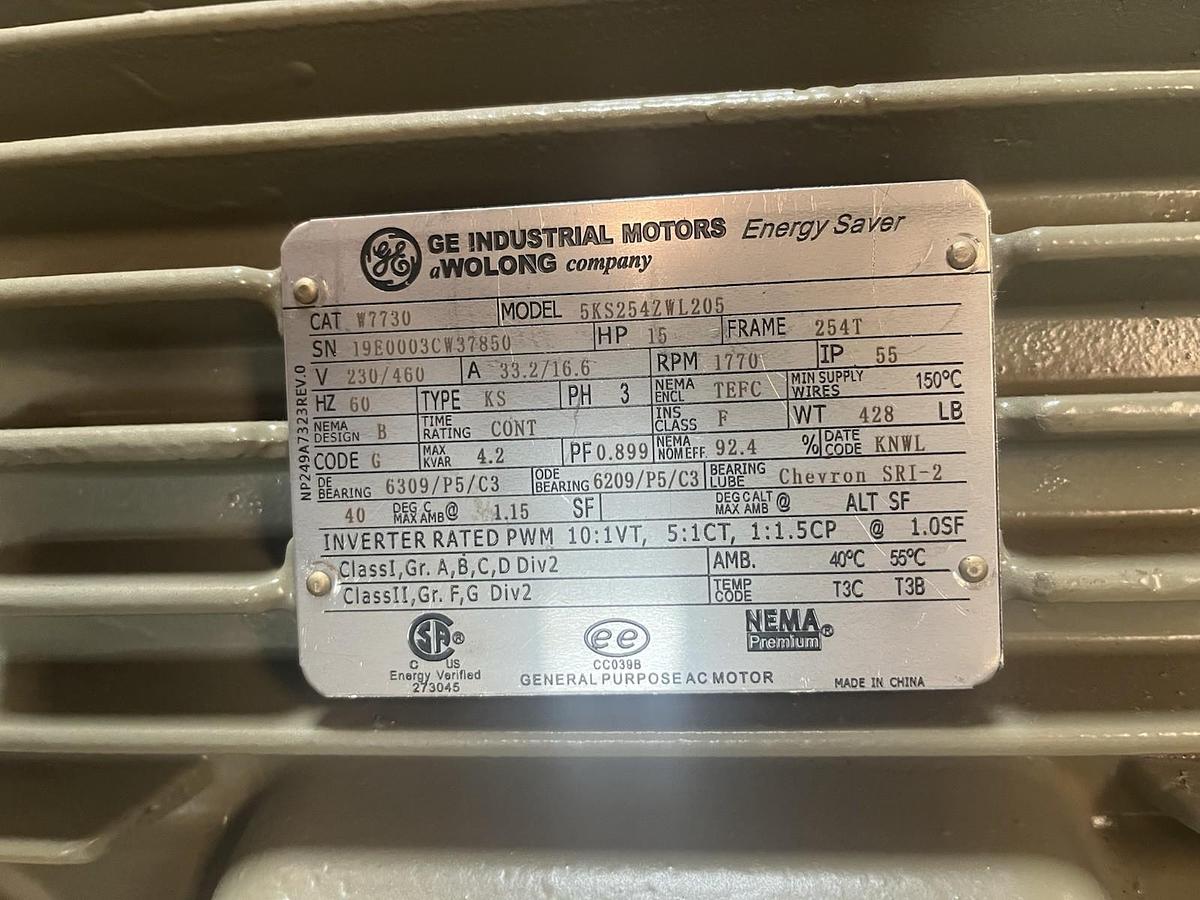 GE,W7730,EXPLOSION PROOF MOTOR 15HP 1770RPM 254T 3PH 5KS2542WL205