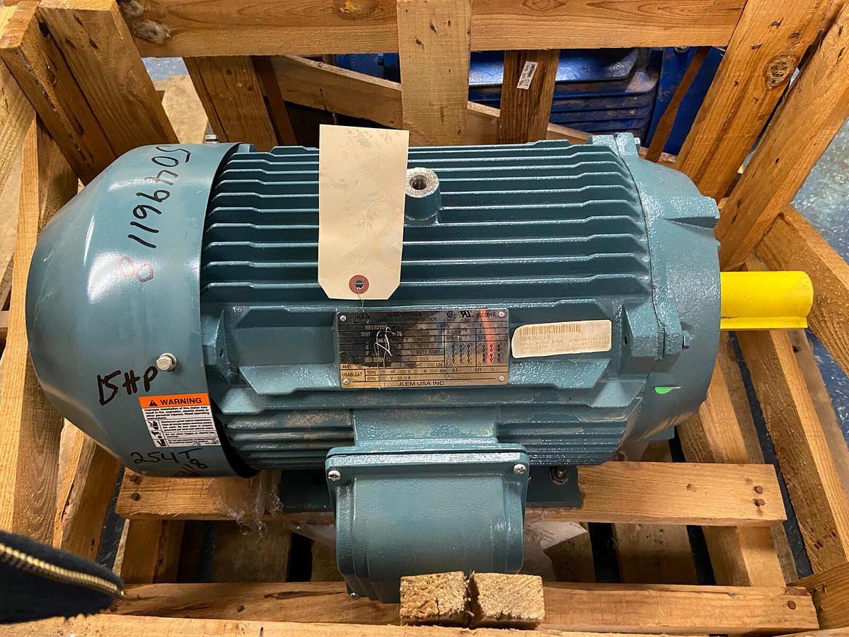Used JLEM,HE152T01,15Hp Motor 3530RPM 230/460V Frame 254T