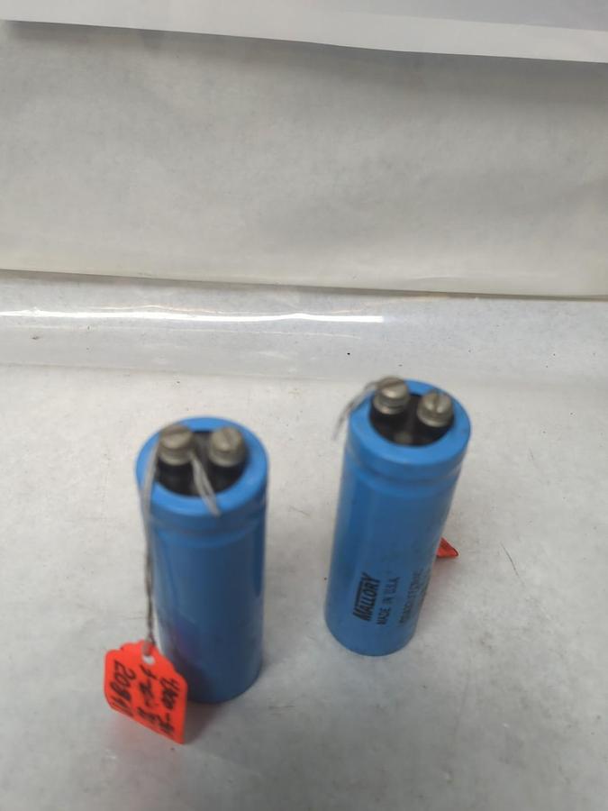Used MALLORY,CG432U050R4C,CAPACITOR 4300MFD 50 VDC LOT OF 2 PRE-OWNED
