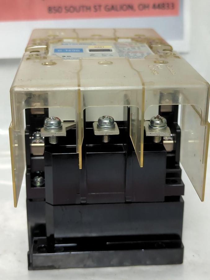 Used MITSUBISHI,S-N95,MAGNETIC CONTACTOR 3-POLE WITH GUARDS PRE-OWNED