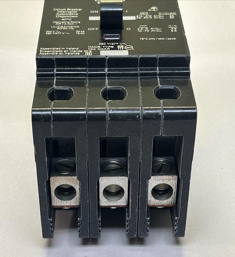 SQUARE D,EDB34100,CIRCUIT BREAKER 100A 480Y / 277V 3P NOS
