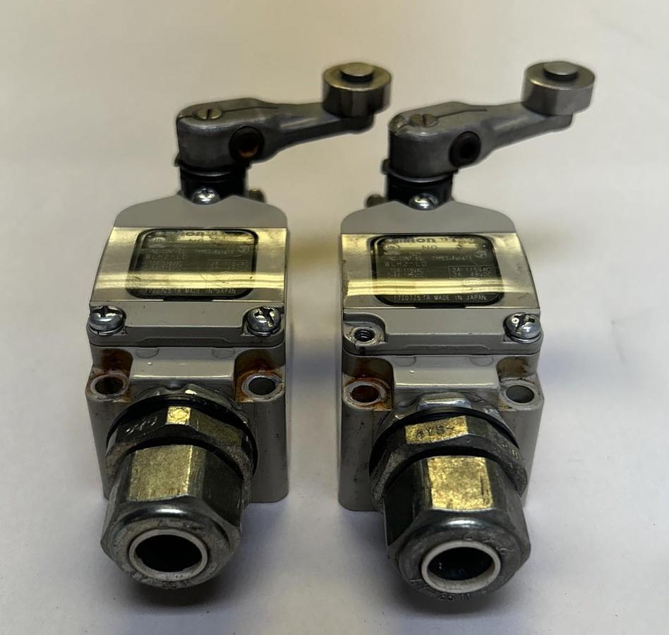 Used OMRON,WLH2-LD,LIMIT SWITCH LOT OF 2