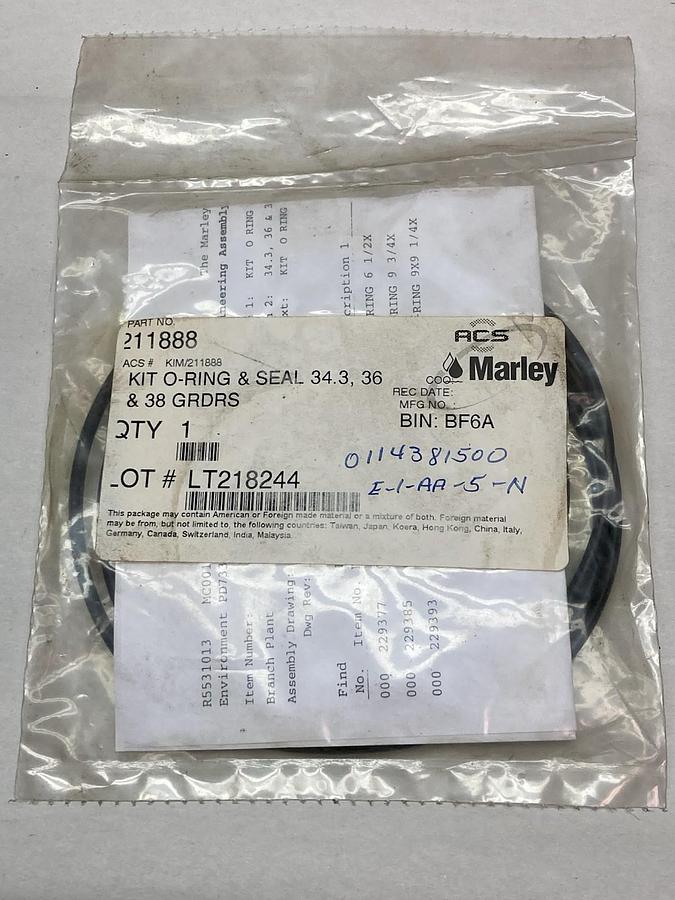 Marley,211888,Kit O-Ring & Seal 34.3, 36 & 38 GRDRS
