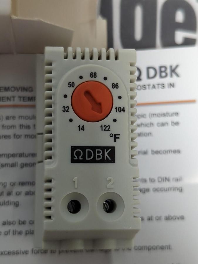 GENESIS AUTOMATION,FGT101,ADJUSTABLE DIN RAIL THERMOSTAT HEATER CONTROL