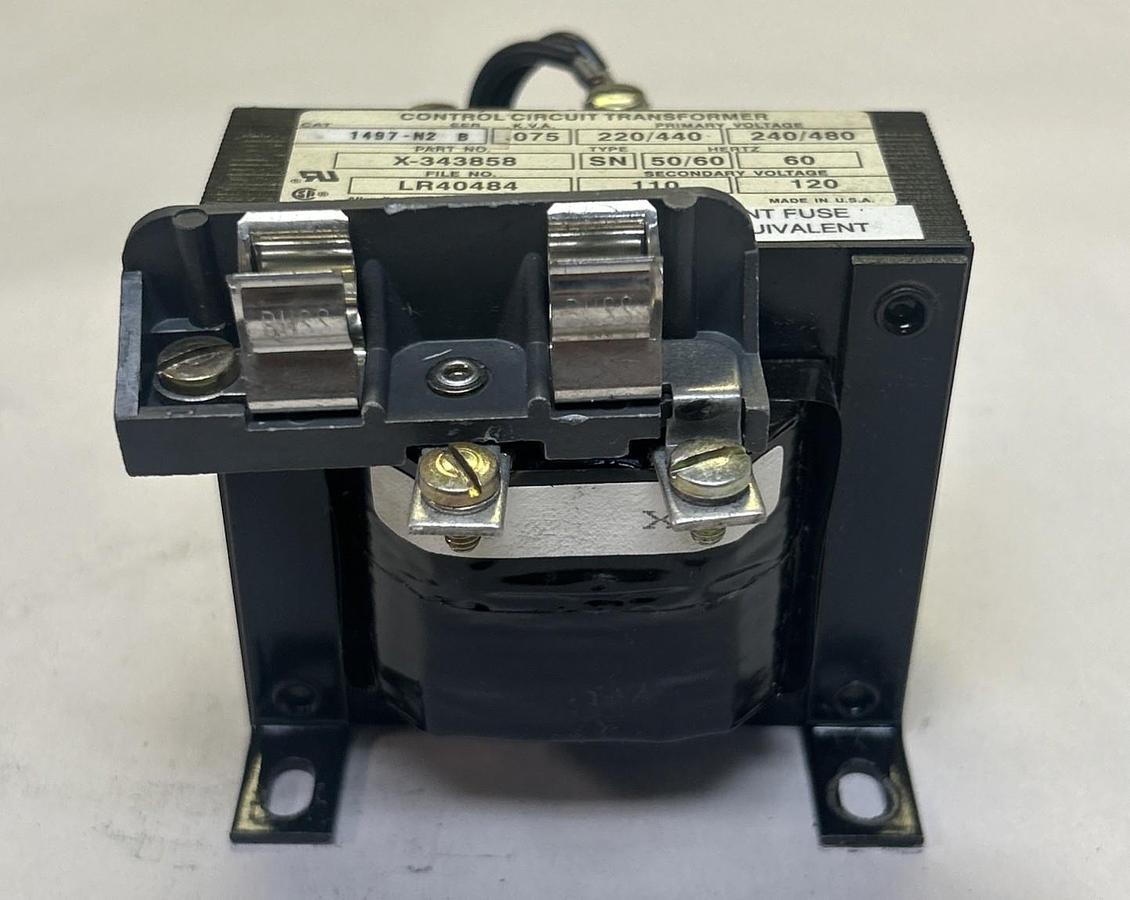 Used ALLEN BRADLEY,X-343858,CONTROL TRANSFORMER .075KVA 220/440-240/480V