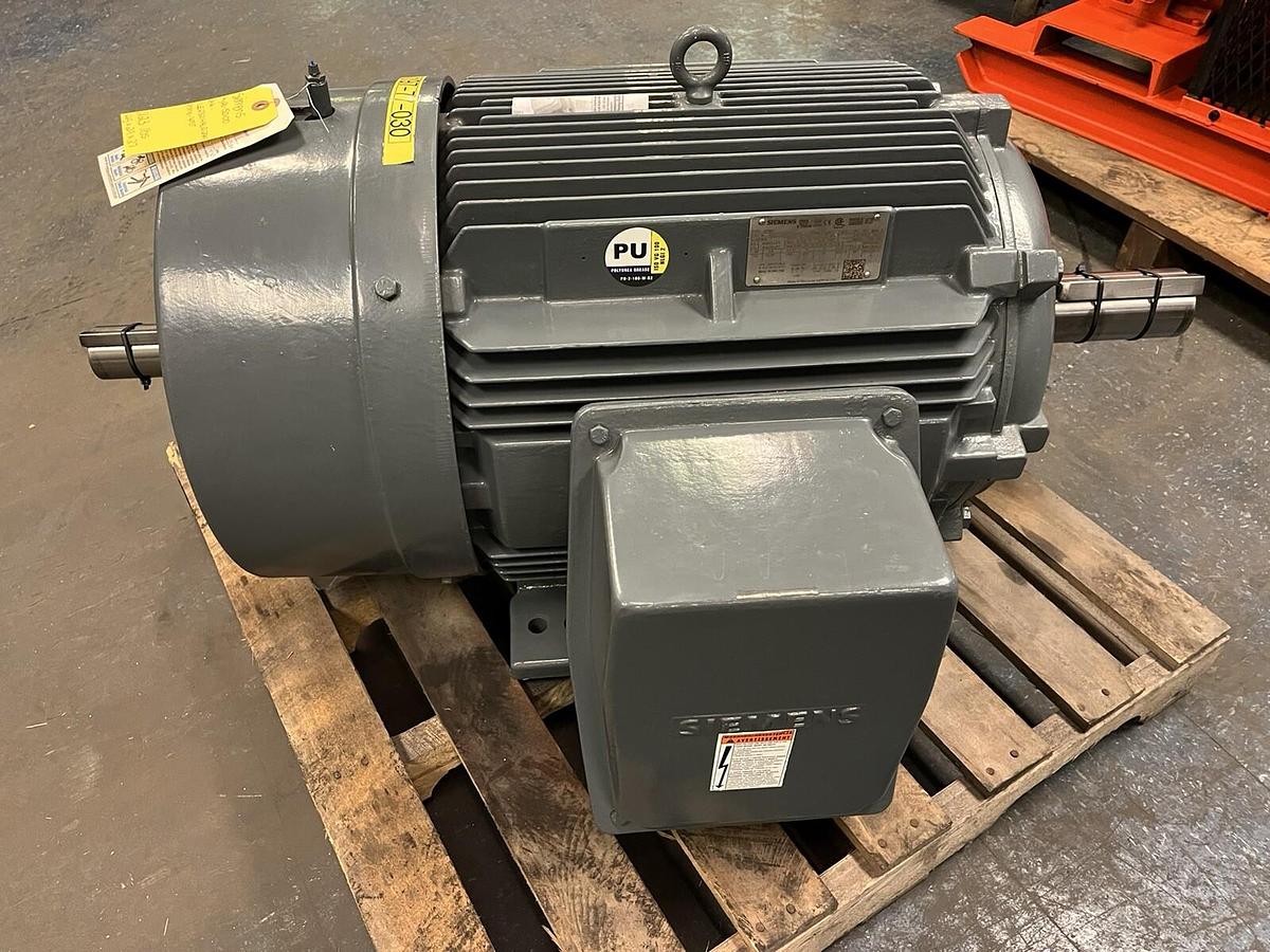 Used SIEMENS,1LE23214AC212AA3,SD100 MOTOR 75HP 1185RPM 460V 405T