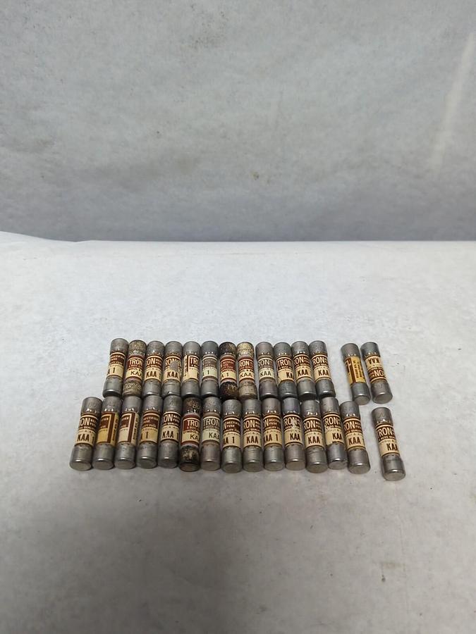 COOPER BUSSMANN,KAA1,TRON 1 AMP FUSE LOT OF 29 NOS