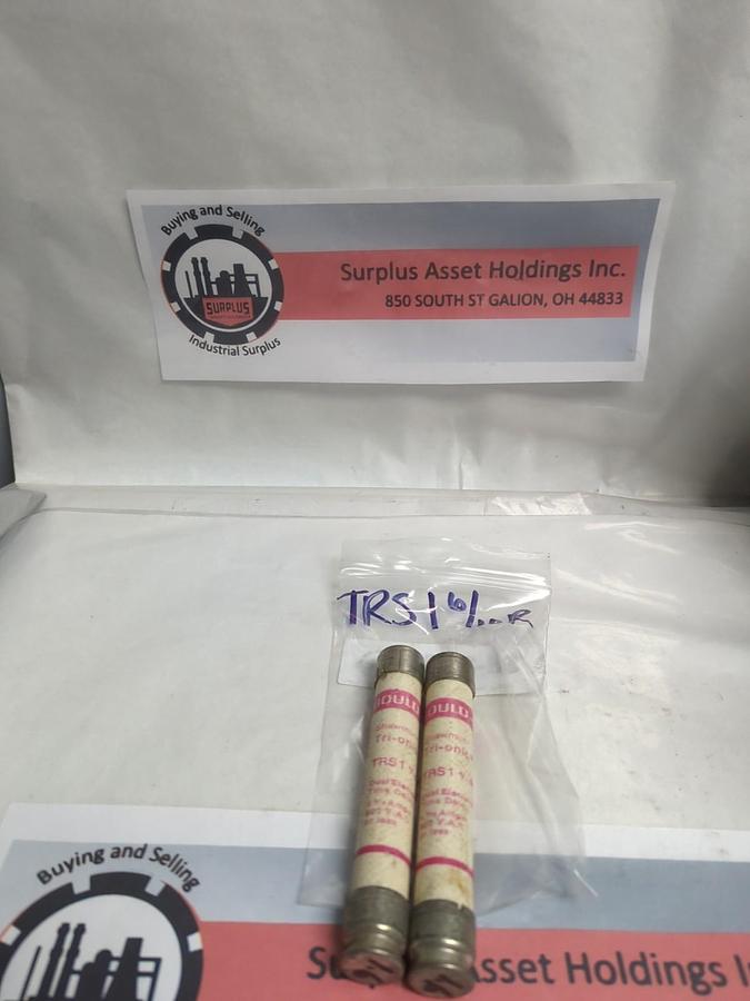 Used GOULD SHAWMUT,TRS-1-6/10R,TRI-ONIC 1-6/10R AMP FUSE LOT OF 2 PRE-OWNED