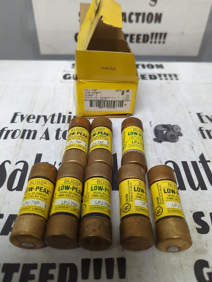 COOPER BUSSMANN,LPJ-7SP,LOW-PEAK FUSES BOX OF 8 NOS