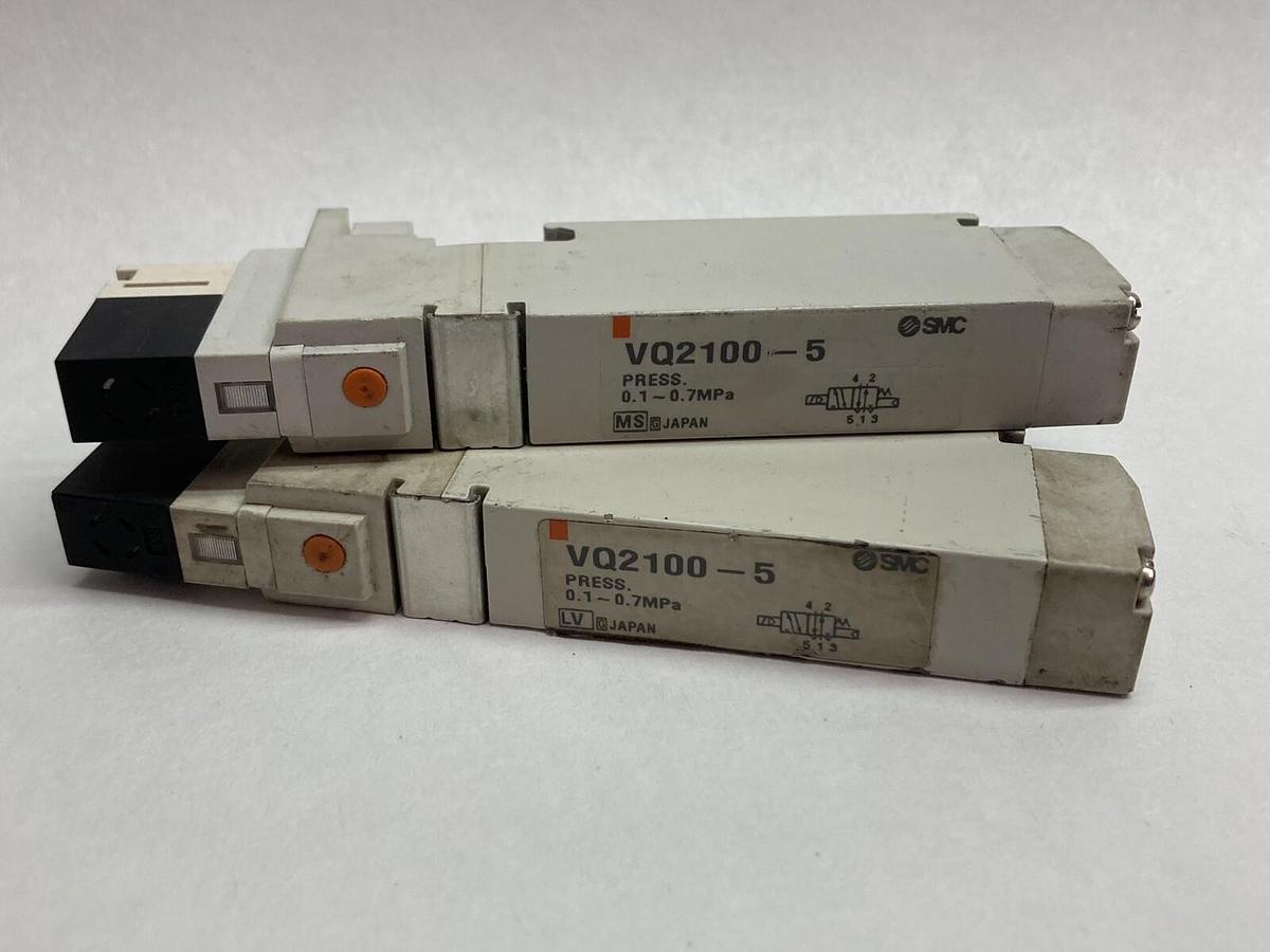 SMC,VQ2100-5,Solenoid Valve LOT OF 2