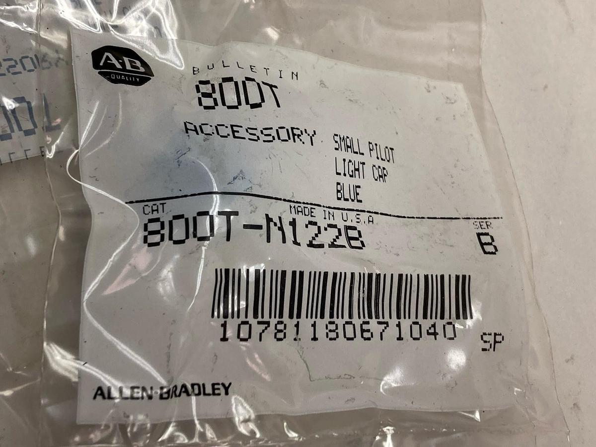 Used Allen-Bradley,800T-N122B,Small Pilot Light Cap LOT OF 5
