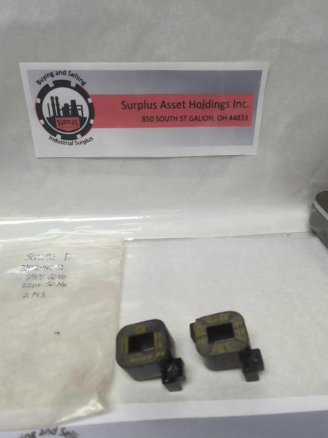 Used SQUARE D,31012-400-52,COIL 240V 60HZ 220V 50HZ LOT OF 2 PRE-OWNED