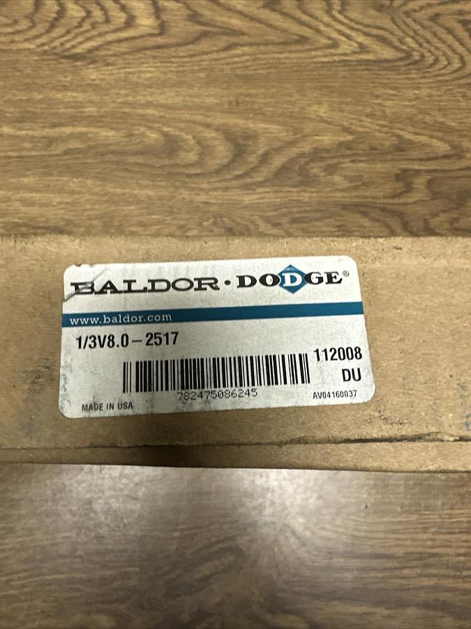 Baldor,1/3V8.0-2517,Single Groove Sheave