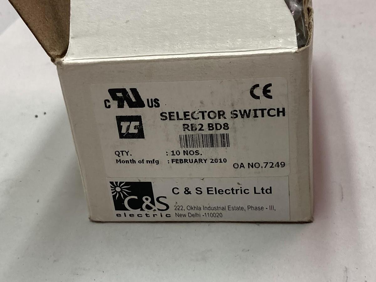 C&S Electric,RB2BD8,Selector Switch BOX OF 8