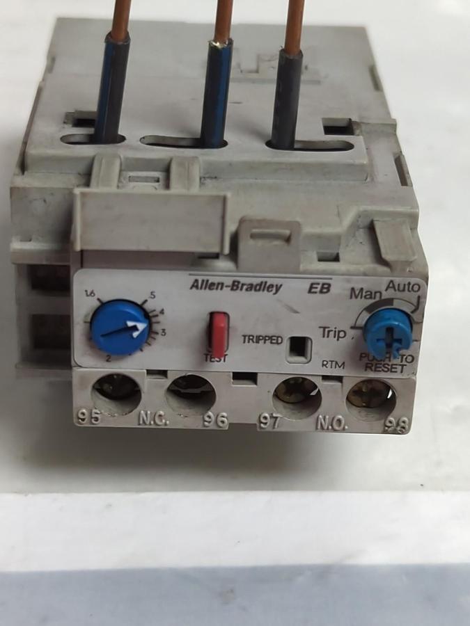 Used ALLEN BRADLEY,193-EB1EB,OVERLOAD RELAY SERIES B 1.6-5.0A PRE-OWNED