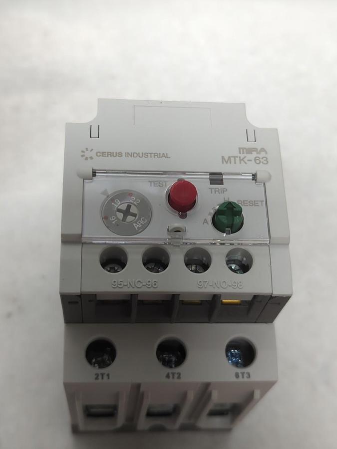 Used CERUS,MTK-63/3K 22L,THERMAL OVERLOAD RELAY NOS