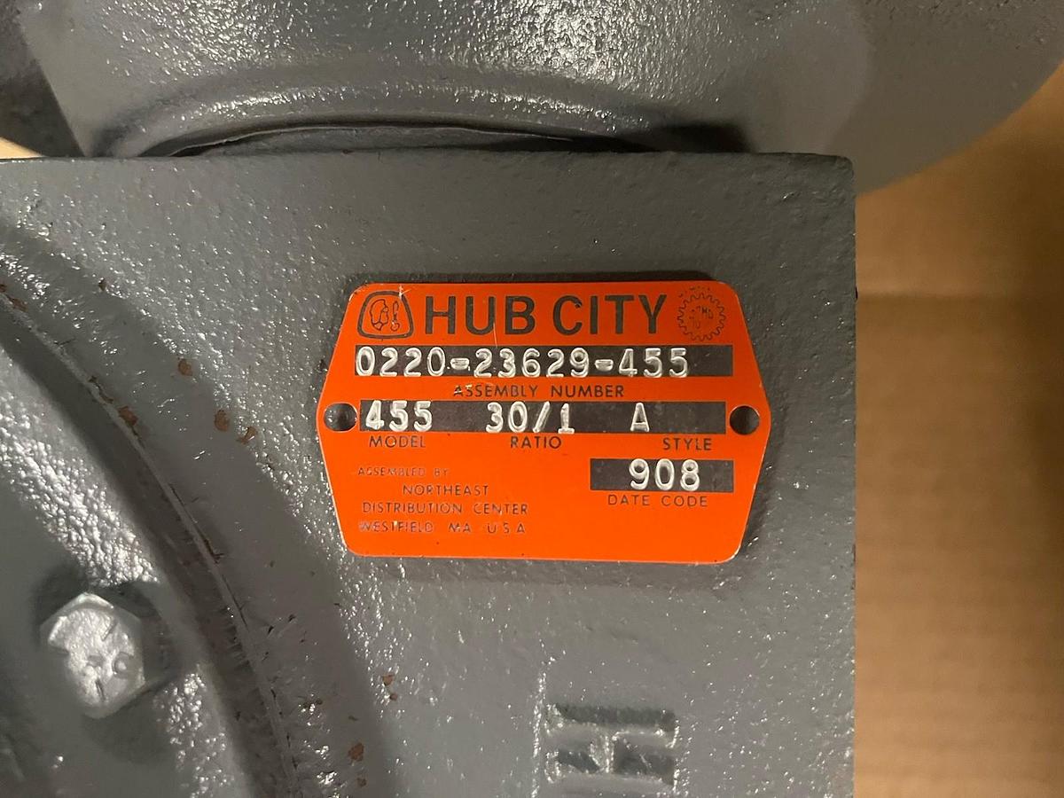 HUB CITY,0220-23629-455,GEAR SPEED REDUCER MODEL 455 RATIO 30/1