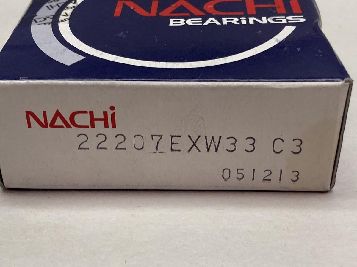 Used Nachi,22207EXW33 C3,Spherical Roller Bearing