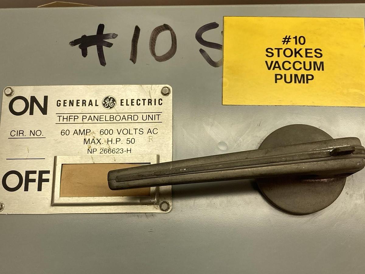 Used General Electric,THFP361L,3-Phase Twin Panelboard Switch 30A 600VAC