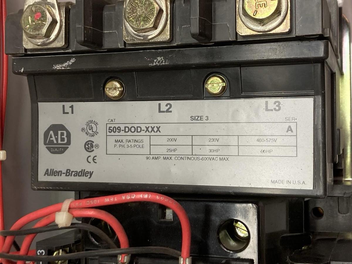 Used Allen-Bradley,2100 2112B,Size 3 Fused 32 INCH MCC Starter Bucket 50HP