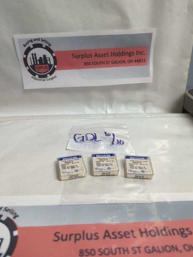 FERRAZ SHAWMUT,GDL-6/10,FAST ACTING 6/10 AMP FUSE LOT OF 15 NOS