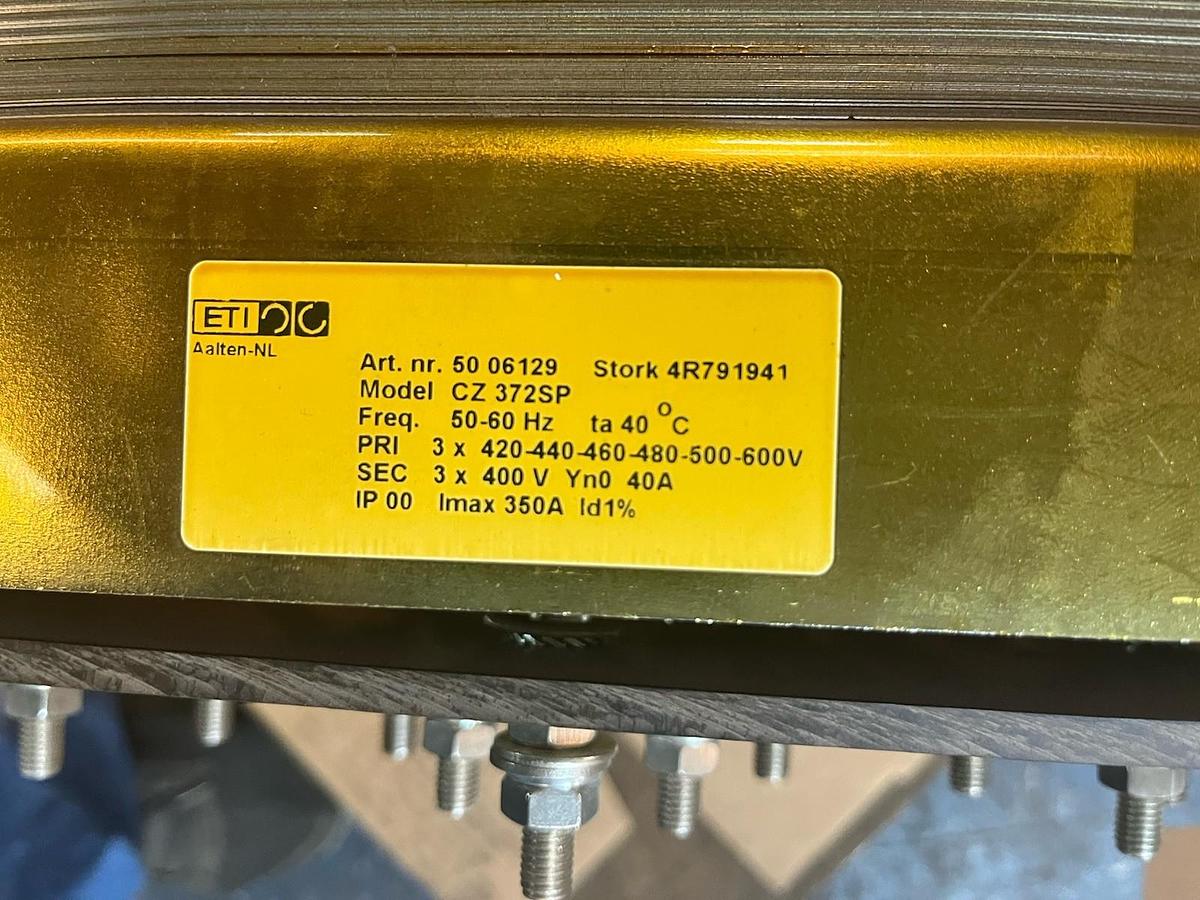 Used ETI,CZ-372SP,TRANSFORMER PR420-480V-600V SEC 400VY 3PH 350A
