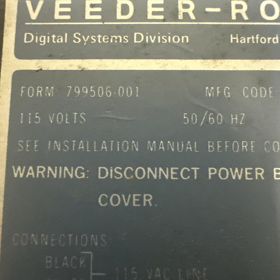 Used Veeder-Root,79956-001,Digital Counter (G082)
