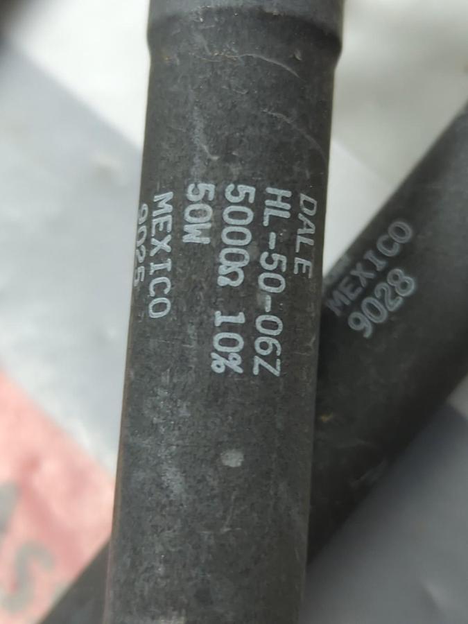 Used DALE,HL-50-06Z,RESISTOR 5000Ω 10% 50W LOT OF 24 PRE-OWNED