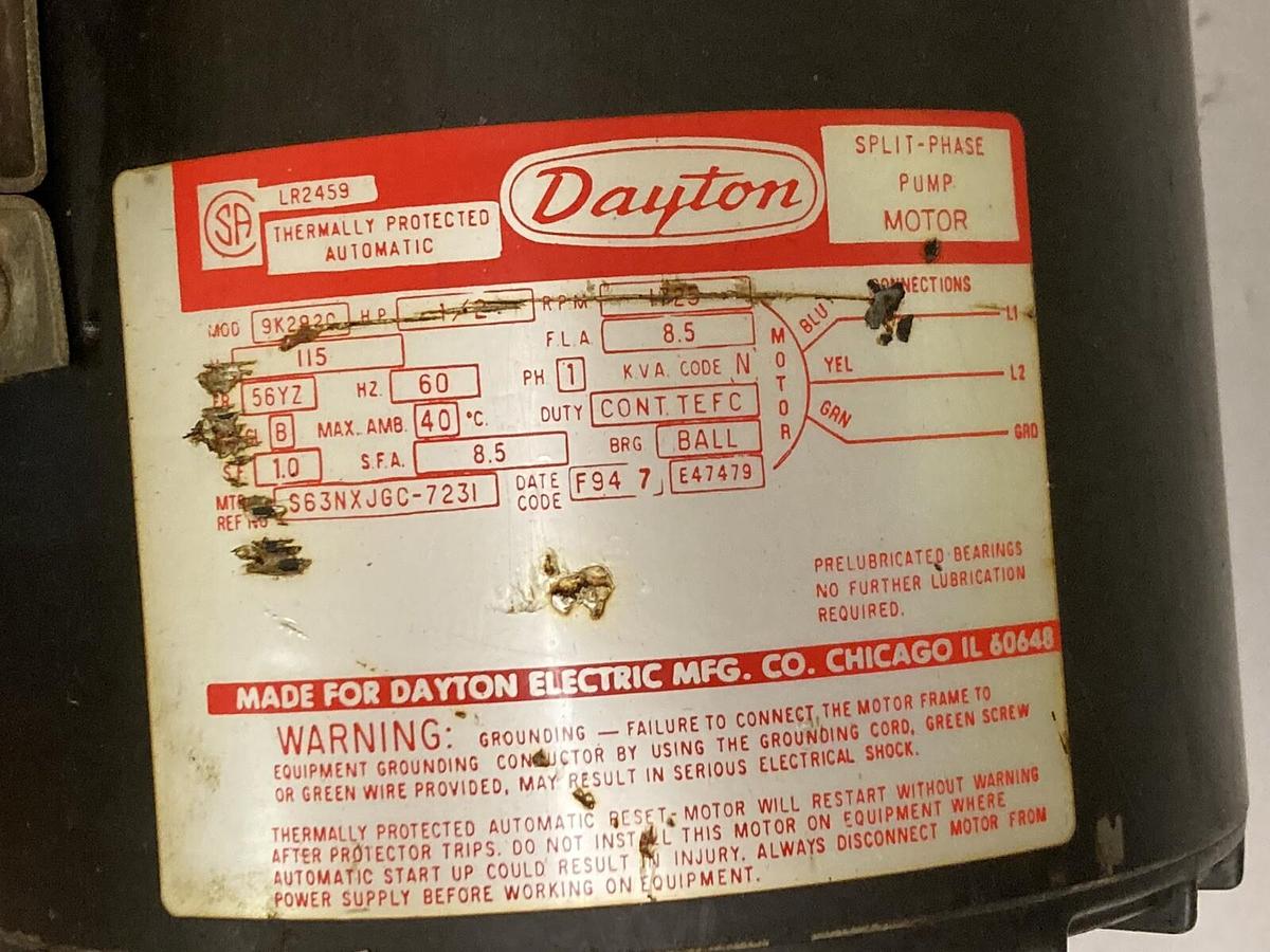 Teel,3P546F,1/2 HP Upright Pedestal Non-Submersible Sump Pump 115V