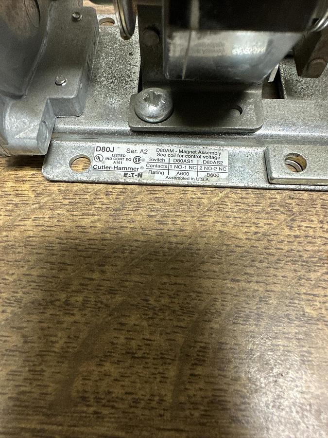 Used Cutler Hammer,D80J,Pneumatic Timing Relay
