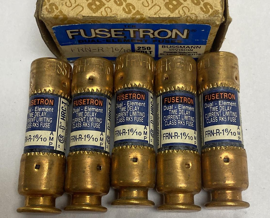 Cooper Bussmann,FRN-R-1-6/10,Fuse 1-6/10 AMP Lot Of 5 NOS