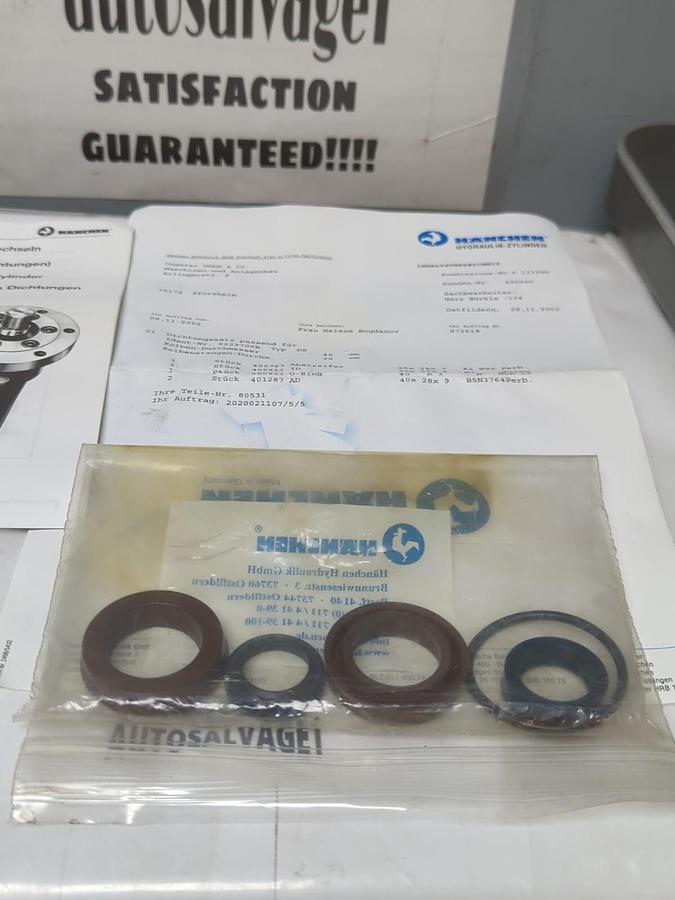 HANCHEN,0229700B,TYPE  DS SEAL KIT 5 PC. 40MM/20MM NOS
