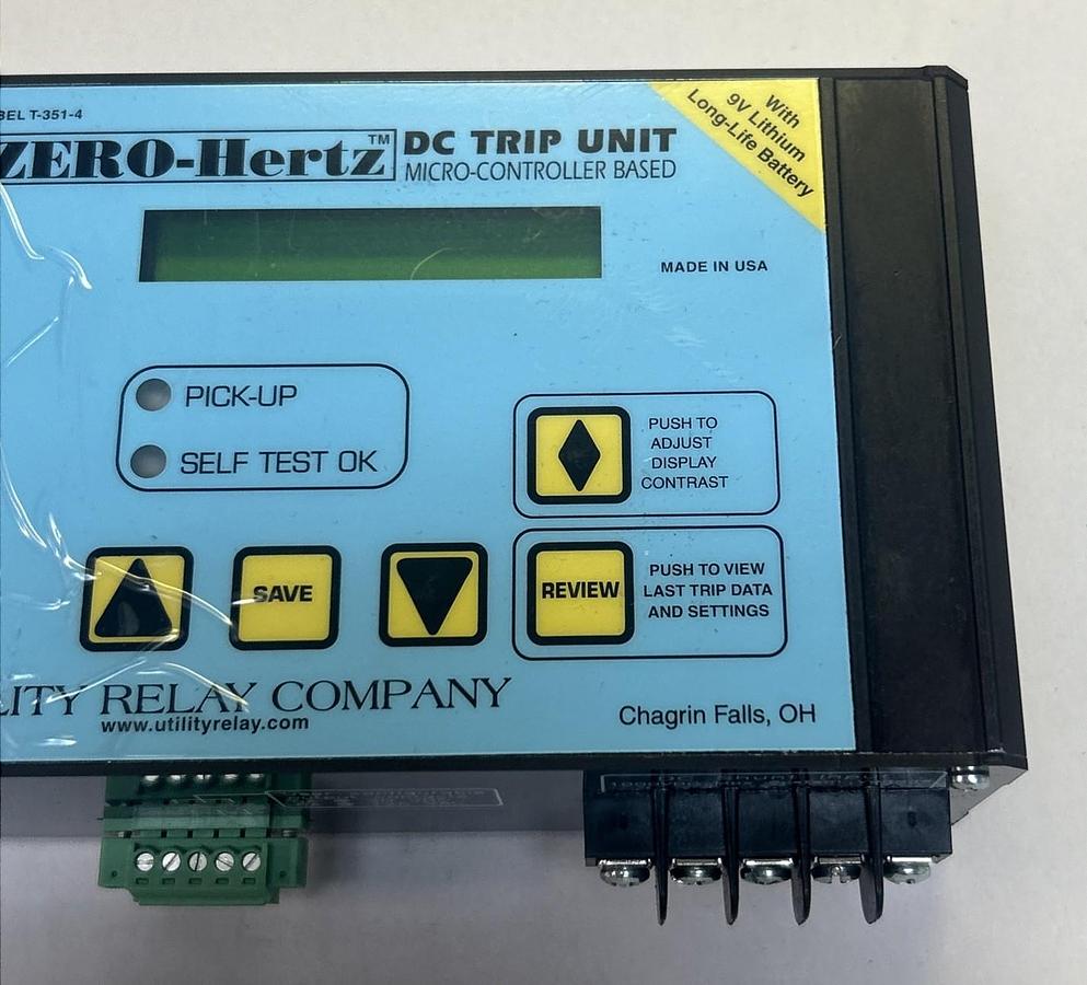ZERO-HERTZ,B-203,MICRO-CONTROLLER DC TRIP UNIT NO BOX