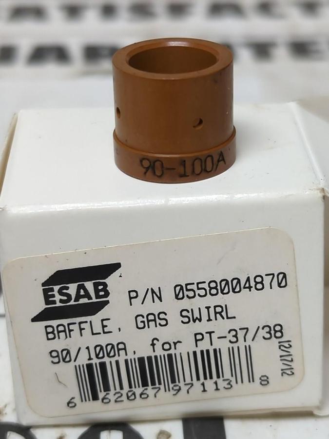 ESAB,0558004870 PT-37/38,PLASMA CUTTING TORCH SWIRL GAS BAFFLE NOS