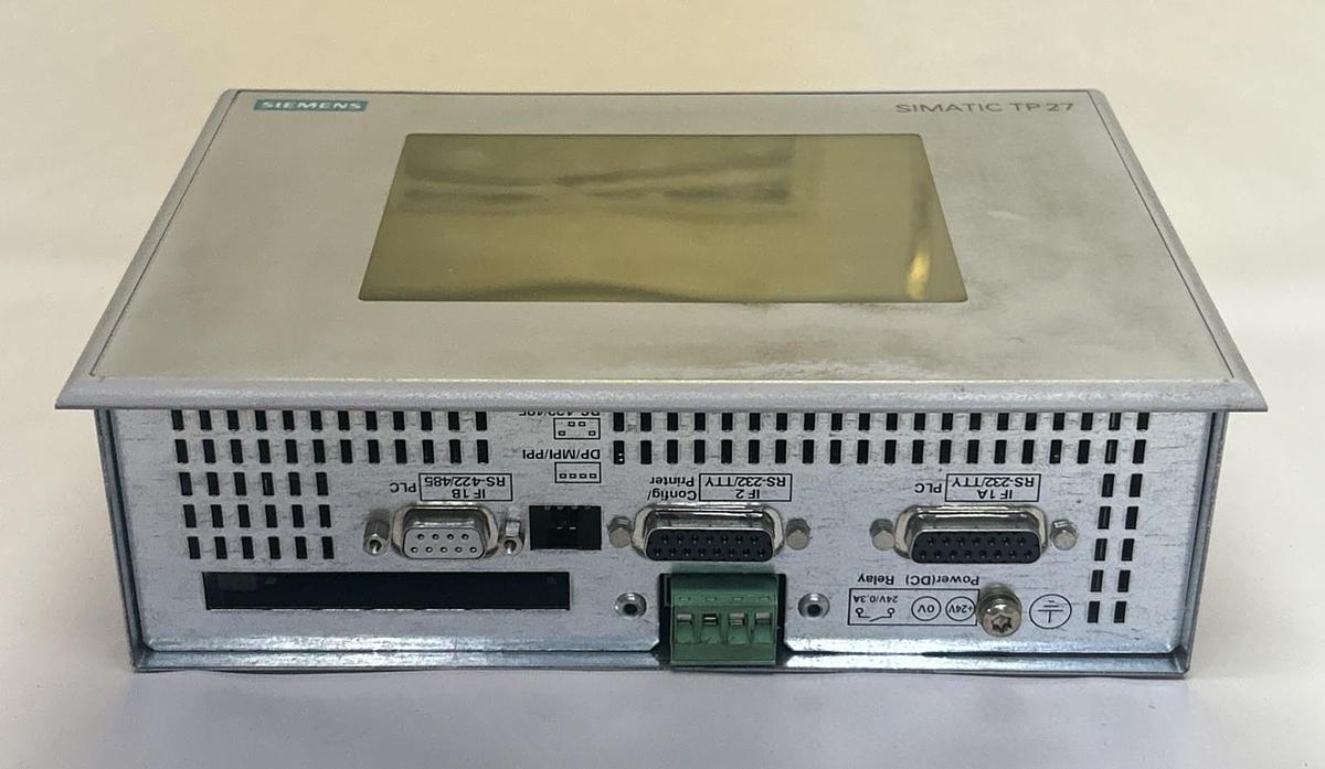 Used SIEMENS,6AV3627-1QK00-2AX0,SIMATIC TP27 OPERATOR INTERFACE COLOR TOUCHSCREEN
