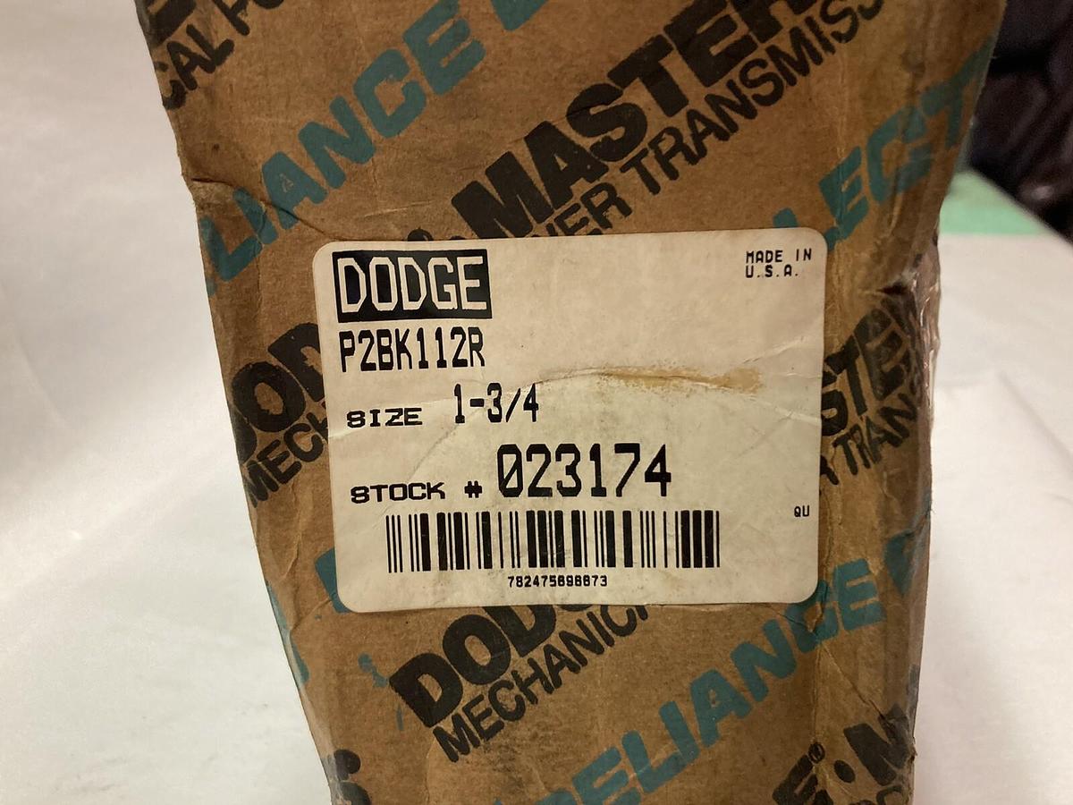 Used Dodge,023174 P2BK112R,1-3/4 Inch Pillow Block Bearing