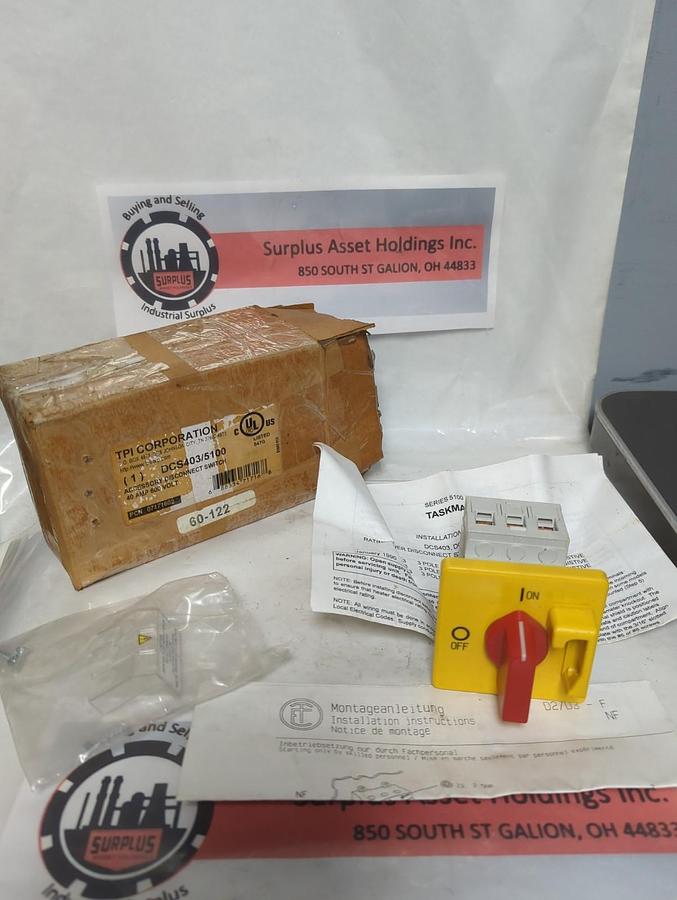 TPI CORPORATION,DCS403/5100,ACCESSORY DISCONNECT SWITCH NOS