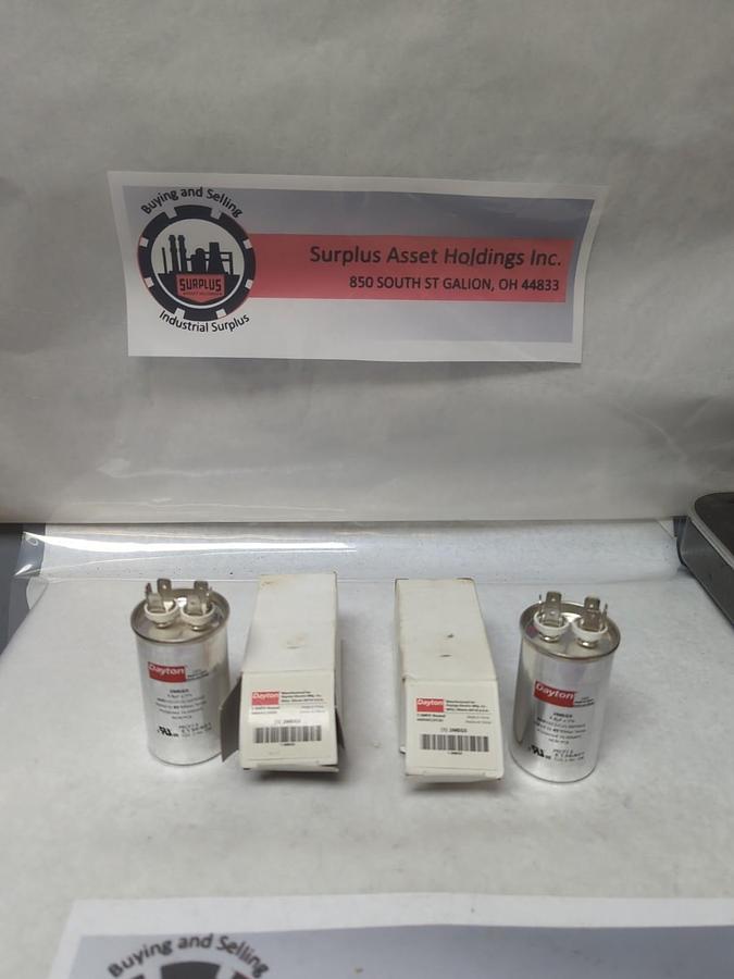 DAYTON,2MEG5,CAPACITOR 7.5 MFD ROUND LOT OF 2 NOS